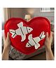 Tickles Heart with Fish Soft Stuffed Plush Toy Gifts for Boys & Girls Wedding Anniversary Birthday Valentine's Day (Size: 35 cm Color: Red)