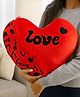 Tickles Love Print Heart Soft Stuffed Plush Toy Gifts for Boys & Girls Wedding Anniversary Birthday Valentine's Day (Size: 40 cm Color: Red)