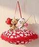 Tickles Love Teddy Couple on Heart Valentine Day for Girlfriend Boyfriend Husband Wife (Color: Multi-Colorsize: 30 cm)