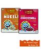 millieartth Crunchy Combo  Millet Chocos 300g & Millet Muesli with Almond and Honey 350g  High-Fiber, Clean Breakfast with Quinoa & Millets  No Maida, Palm Oil or Refined Sugar