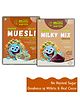 Millieartth Power Breakfast Duo  Yummy Milky Mix 300g & Millet Muesli With Almond and Honey 350g  High Fiber & Protein Combo With Millets, Quinoa, No Maida, No Palm Oil, No Preservatives