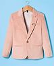 Rikidoos Full Sleeves Ribbed Blazer - Light Peach
