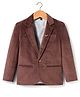 Rikidoos Full Sleeves Solid Blazer - Coffee