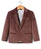 Rikidoos Full Sleeves Solid Blazer - Coffee
