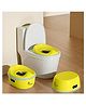 R for Rabbit Tiny Tots Mellow Potty Seat Multipurpose 3 in 1 Convertible Potty Training Removable Bowl Anti-Slip Pads Detachable & Hangable Seat - Yellow & Blue