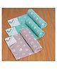 R for Rabbit Waterproof Quick Dry Sheet for Baby | Anti-Piling Fleece Breatheable Fabric Extra Absorbent Instant Dry Baby Bed/Cot Protector Mat (Size-S,Multi Joy,Pack of 3 Combo)