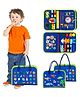 Kidology Montessori Busy Board Toy (Blue)