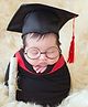 Babymoon Graduation Set of Stretchable Baby Wrap, Hat and Specks Baby Gift Set Baby Photoshoot Costume Set of 3
