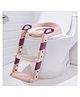 Baybee Aura Western Potty Training Cushioned Seat With Steps & Easy Grip Handle - Pink