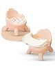 Baybee Booster Chair For Baby with Removable Dining Tray & Cushion | Stable & Sturdy Booster Chair for Feeding, Dining & Playtime | Portable Toddler Booster Seat for Home & Travel (Pink)