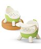 Baybee Booster Chair For Baby with Removable Dining Tray & Cushion | Stable & Sturdy Booster Chair for Feeding, Dining & Playtime | Portable Toddler Booster Seat for Home & Travel (Green)