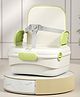 Baybee Liftzy Portable Booster Chair for Kids | Travel-Friendly Baby Dining Seat with Safety Straps, Foldable Design, Storage Space & Anti-Slip Base Ideal for Dining, Travel & Camping (Green)