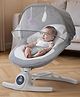 Baybee Baby Cradle and Swing | Automatic Electric Swing for Baby 0 to 2 Years with Remote | 5-Speed Baby Swing Cradle with Music, Timer, Canopy & Mosquito Net | Baby Rocker & Sleeping Swing (Grey)
