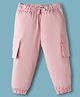 Dapper Dudes Solid Jogger Style Cargo Pants - Peach
