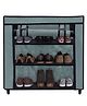Urban Choice 3-Layer Grey Metal Shoe Rack Durable & Space-Saving Organizer