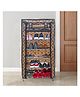 Urban Choice 6Layer Flower Print Metal Shoe Rack Stylish, Durable & Space Saving Organizer for Home & Office