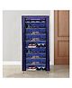 Urban Choice 9-Layer Blue Metal Shoe Rack Durable, Space Saving Organizer for Home & Office