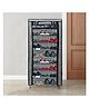 Urban Choice 9 Layer Grey Metal Shoe Rack Durable, Space-Saving Organizer for Home & Office