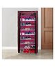 Urban Choice 9Layer Maroon Metal Shoe Rack Durable, Space Saving Organizer for Home & Office