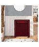 Urban Choice 4 Layer Metal Shoe Rack with Maroon Cover Durable & Space Saving Organizer for Home & Office