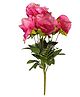 YOGO DECOR Lighthouse Rose Artificial Flowers - Dark Pink, 9 Flowers (Set of 1 Stick) for Home & Office Décor