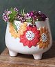 Weaving Homes Floral Bliss Planter Indoor Planter With White color