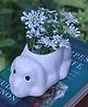 Weaving Homes Cutie Dog Planter Indoor Planter With White color