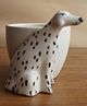 Weaving Homes Dog Planter Indoor Planter With White color