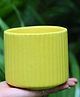 Weaving Homes Small Yellow Lined Planter Indoor Planter With Yellow color