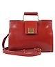 HIDESIGN Mosaic 01 Women's Leather Sling Bag - Red