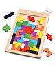 BitFeex Tangram Game Russion Intelligence Colorful 3D Russian Blocks Montessori Education Toy for Boys & Girls Educational Gift for Kids 40 Pieces - Multicolour