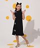 Cherry & Jerry Knit Sleeveless Bow Detailed Dress - Black