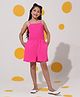 Cherry & Jerry Woven Sleeveless Solid Romper -  Pink