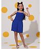 Cherry & Jerry Woven Sleeveless Solid Romper - Blue