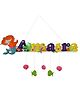 Li'll Pumpkins Mermaid Theme Personalized/Customized Handmade Name Alphabet Hanging for Kids/Room Décor/Name Plate (3-6 Letters)- Multi Color