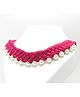 Pihoo Navratri Diwali Festive Theme Ethnic Handwork Thread And Beads Detailed Necklace - Pink