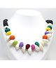 Pihoo Navratri Diwali Festive Theme Ethnic Handwork Thread And Beads Detailed Necklace - Multicolor