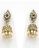 Pihoo Navratri Diwali Festive Theme Ethnic Peacock And Beads Detailed Earrings - Golden