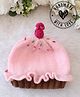 Woonie Cup Cake Designed Frill Detailed Hand Knitted Cap - Pink - Circumference 37.5 Cm