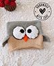 Woonie Hand Knit Bird Designed Applique Detailed Cap - Grey - Circumference - 32.5 Cms