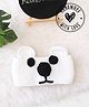 Woonie Panda Designed Hand Knitted Headband - White
