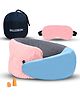 Billebon Premium Pink Elongated Contour Memory Foam Neck Pillow