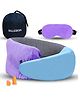 Billebon Cool Gel Memory Foam Travel Neck Pillow with Magnetic Fabric ,  Washable Cover