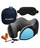 Billebon Cool Gel Travel Neck Pillow   Magnetic Fabric, Neck Support ,  Washable Cover - Black Combo