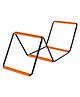 Hop N Play Agility Ladder, Agility Training Equipment, Soccer Speed Ladder, Football Footwork Ladder, Workout Ladder for Kid Adult, Foldable Instant Set-up & Tangle-Free - 4 Rung