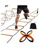 Hop N Play Agility Ladder, Agility Training Equipment, Soccer Speed Ladder, Football Footwork Ladder, Workout Ladder for Kid Adult, Foldable Instant Set-up & Tangle-Free- 8 Rung
