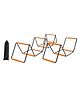 Hop N Play Agility Ladder, Agility Training Equipment, Soccer Speed Ladder, Football Footwork Ladder, Workout Ladder for Kid Adult, Foldable Instant Set-up & Tangle-Free - 4+8 Rung