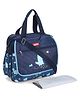 Multipurpose Diaper Tote Cum Sling Bag with Foldable Changing Mat - Blue| Multiple Bottle Holders & Dino Print| Adjustable Shoulder Strap|  Water Resistant| Carry Handle