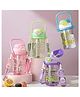 Sanjary Bpa Free Plastic Sipper Bottle with handle and strap 800ml For multi use color design may vary
