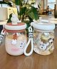 Sanjary 2in1 Water Sipper Bottle With Rope Carry 800ml Cute Bottle for Kids Color Design May Vary